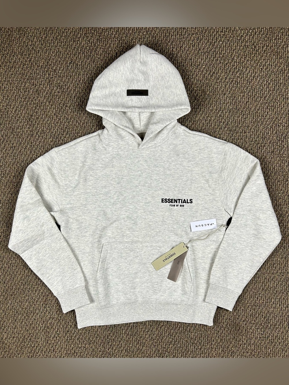 Fear of God ESSENTIALS Light Heather Gray Pullover Hoodie